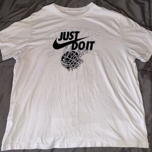 Nike White Dri-Fit Short Sleeve T-Shirt